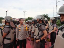 Kapolres Batubara Pimpin Latihan Dalmas