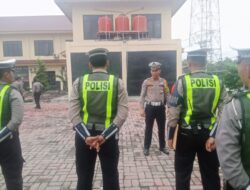 Kasat Lantas Polres Batubara Pimpin kegiatan apel Persiapan Personel menjaga situasi Aman dengan menerapkan Cooling Sistem