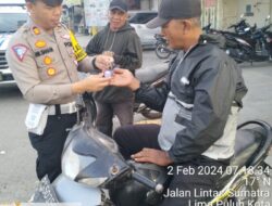 Cara SatLantas Polres Batubara Sampaikan Pesan Tertib Berlalu Lintas