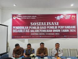 KPU Kabupaten Batubara Laksanakan Sosialisasi Panyandang Disabilitas