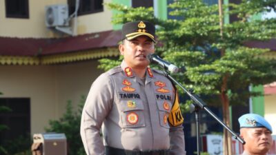 Polres Batubara Gelar Apel Pergeseran Pasukan Pengamanan TPS,