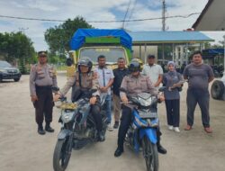 Polri & PKD Kawal Distribusi Logistik Pemilu 2024 di PPS Desa Perk Dolok