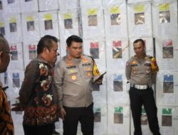 Kapolres Batubara Cek Gudang PPK  Pastikan Keamanan Logistik Pemilu