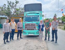 Kapolsek Berikan Pengawalan Pergeseran Logistik dari PPK Ke KPU Batubara