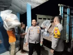 Kapolsek Berikan Pengawalan Pergeseran Logistik dari PPK Ke KPU Batubara