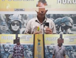 Kanit Reskrim Polsek Labuhan Ruku Tangkap Tiga Pelaku Judi Online