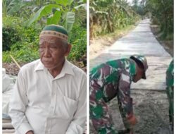Warga Bersyukur Jalan Simpang Gambus Diperbaiki Satgas TMMD