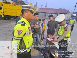 11 Motor Knalpot Brong Diamankan Polres Batubara Sedang Patroli Subuh