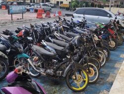 Puluhan Sepeda Motor Berknalpot Brong Diamankan Satlantas Polres Batubara