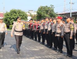 Kapolres Pimpin Apel Gelar Pasukan Dalam Rangka Idul fitri
