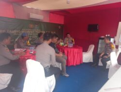 Cek pos pengamanan Tol lndrapura dan Lima Puluh, Kapolres Berpesan Harus Ramah Kepada Masyarakat