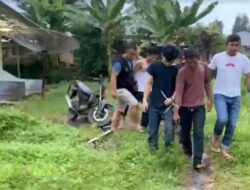 Rumah Warga Desa Mangkai Lama , Digerebek Diduga Bandar Sabu