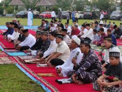 Forkopimda Batubara Solat Idul Adha Dilapangan Air Putih