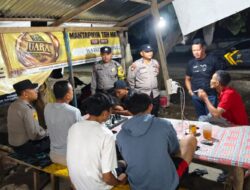 Antisipasi Gangguan Kamtibmas, Polsek Indrapura Gelar Patroli Malam Hari