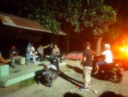 Polsek Lima Puluh gencar laksanakan Patroli Dialogis malam hari,