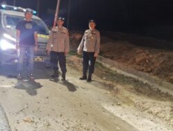 Polsek Lima Puluh Laksanakan Patroli Dialogis Malam hari,