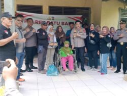Kapolres Batu Bara Kunjungi Warga Sakit Struk & Berkriteria Miskin Berikan Bantuan Sembako dan Talih Asih