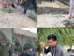 Mahasiswa UINSU Ikut Serta Gotong Royong Bersama