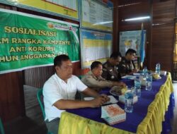 Kajari Gelar Sosialisasikan Kampanye Anti Korupsi 2024,Dihadiri Kapolsek Medang Deras