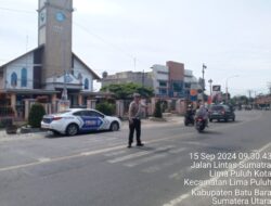 Kepedulian Polres Batubara laksanakan Pengamanan Gereja.