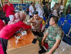 Kapolres Batu Bara Ikut Donor Darah Dalam Rangka HUT TNI ke – 79