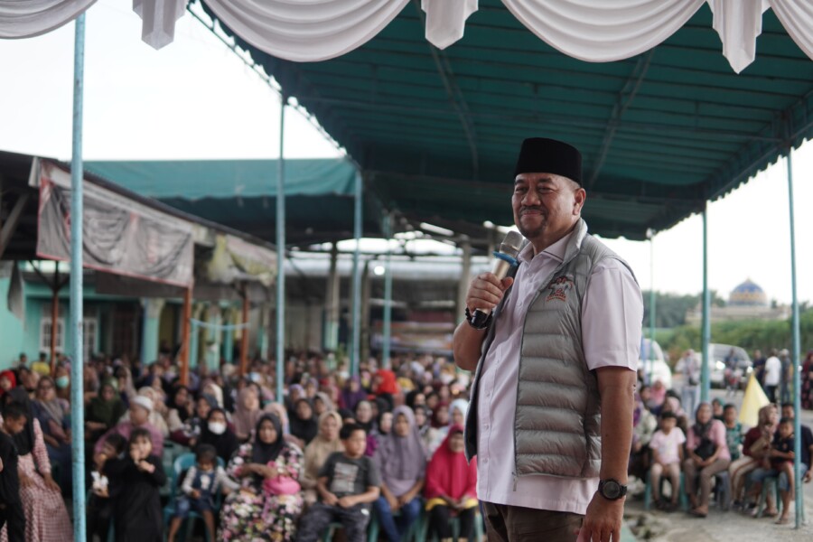 Baharuddin Siagian Calon Bupati Batubara hadir ditengah -tengah kaum emak-emak, Selasa (8/10/2024)