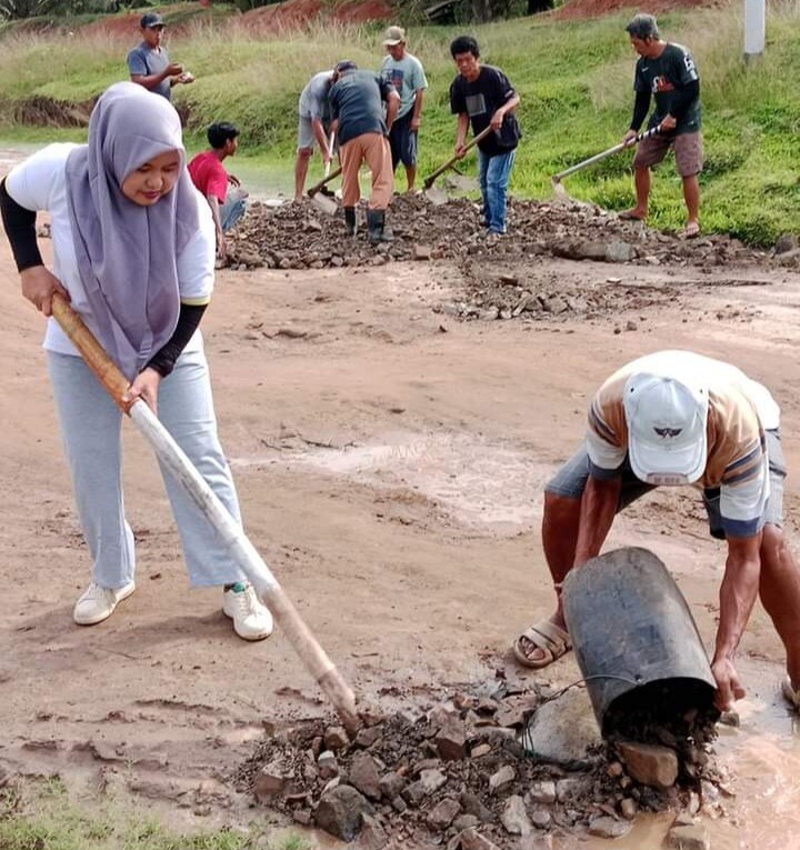 Semangat Haruan Bolon Pangulu Terlihat Ikut Kerja, Minggu (3/11/2024)