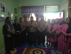 Kapolres Ucapkan Belasungkawa atas Meninggalnya Istri Personil Polres Aiptu Edison