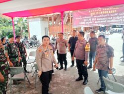 Kapolres & Ketua KPU Pantau Berjalannya Rekapitulasi Tingkat PPK