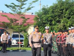 Persiapan Pengamanan Natal dan Tahun Baru, Polres Gelar Apel Pasukan Operasi Lilin Toba 2024,
