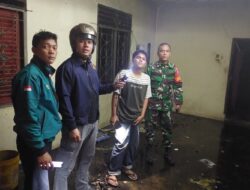 Rumah Terbakar Tengah Malam, Polsek Lima Puluh Lakukan Penyelidikan