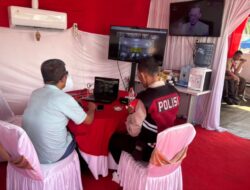 Jajaran Pos PAM dan Pos Yan Ikuti Zoom Meeting NATARU Bersama Polda Sumut.