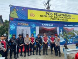 Jaga Perayaan Natal 2024, Polres Batubara Berikan Pengamanan di Gereja & di Posyan dan Pospam