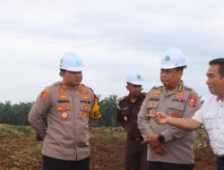 Irwasum Mabes Polri & Kapolres Meninajuan Lahan Ketahanan Pangan