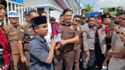 Samapta Polres Batubara Pengamanan Unjuk Rasa, Kades Minta Mundur