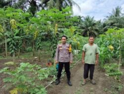 Dukung Asta Cita, Polsek Labuhan Ruku Cek dan Koordinasi Lahan Ketapang