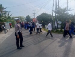 Polisi Hadir Ditengah Masyarakat, Sat Lantas Polres Batubara Berikan Pengamanan & Gaptur