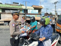 Satlantas Polres Batu Bara Sosialisasikan Operasi Keselamatan Toba 2025