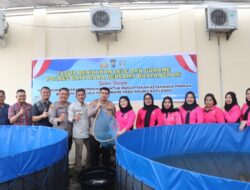 Polres Batubara Panen Raya Ikan Lele, Hasilnya Akan Kita Bagikan Ke Masyarakat