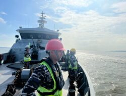 KRI Torani -860 Gelar Latihan Matra Laut