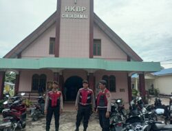 Berikan Kenyamanan Saat Beribadah Polres Batu Bara Pengamanan Gereja