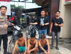 Tiga Pelaku Curanmor, Hanya Waktu 3jam Disikat Unit Reskrim Polsek Lima Puluh