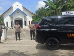 Kapolsek Labuhan Ruku Ikut Amankan Ibadah Paskah, Situasi Aman dan Kondusif
