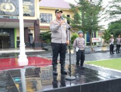 Apel Pagi, Kapolres Tegaskan Seluruh Personil Harus Disiplin Bertugas
