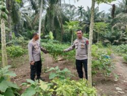 Kasat Binmas & Kasi Humas Cek Lokasi Ketahanan Pangan