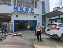 Satlantas, Pam Minggu Kasi Disejumlah Gereja