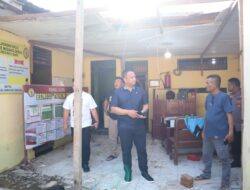 Kapolres Memastikan Proses Renovasi Mako Polres Medang Deras