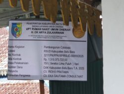 RSUD OK Arya Zulkarnain Bangun Ruang Cytotoxic,