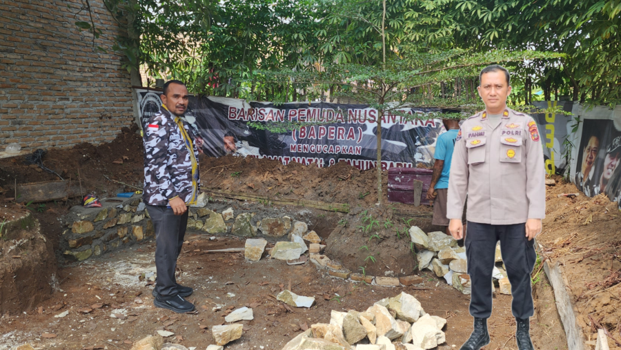 Ketua Bapera & Kasihumas Polres Batubara Iptu Fahmi Cek Lokasi Ketahanan Pangan Budidaya ikan lele, Rabu (25/6/2025)