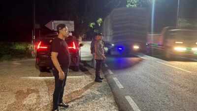 Cegah Tawuran, Tim Opsnal Polsek Lima Puluh Patroli Mobile